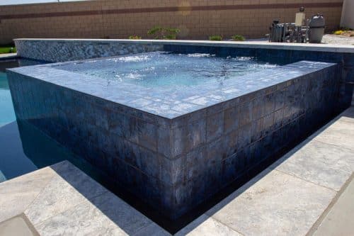 Orange County backyard spa and swimming pool design