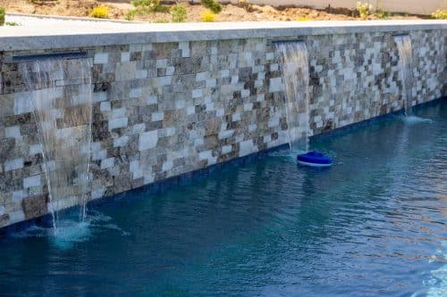 Inland Empire custom pool waterfall features