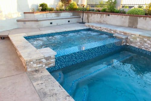 Inland Empire multi-layer spa and swimming pool design