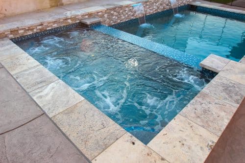 multi-layer spa and swimming pool design