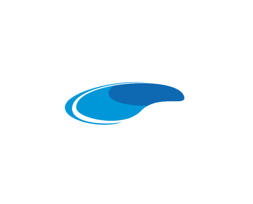 white pool icons logo