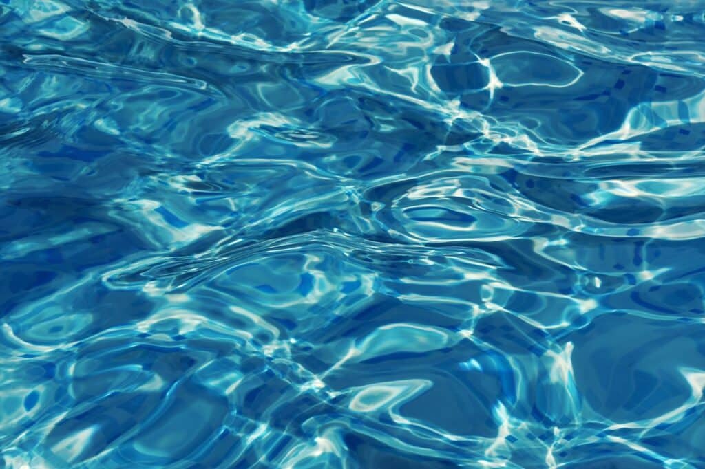 close up of water in pool following a professional pool installation